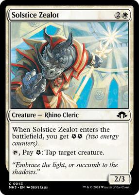 Solstice Zealot card from Modern Horizons 3