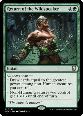 Return of the Wildspeaker card from Commander: Modern Horizons 3