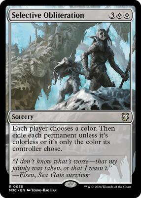 Selective Obliteration card from Commander: Modern Horizons 3
