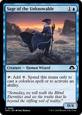 Sage of the Unknowable card from Modern Horizons 3