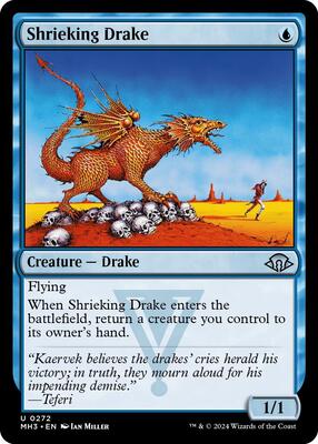 Shrieking Drake card from Modern Horizons 3