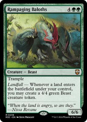 Rampaging Baloths card from Commander: Modern Horizons 3