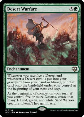 Desert Warfare card from Commander: Modern Horizons 3