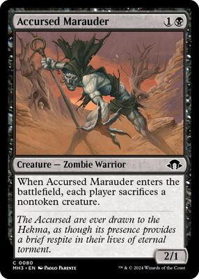 Accursed Marauder card from Modern Horizons 3