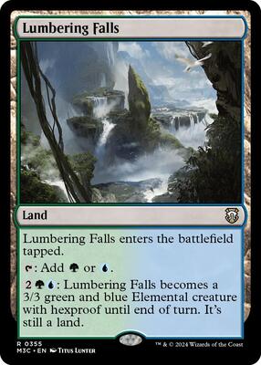Lumbering Falls card from Commander: Modern Horizons 3