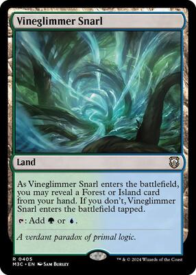 Vineglimmer Snarl card from Commander: Modern Horizons 3