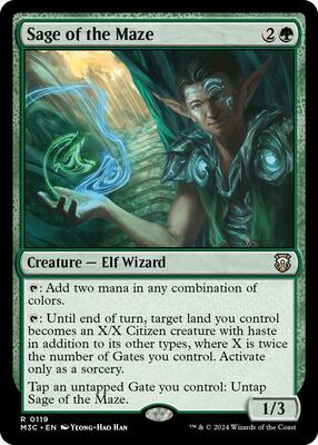 Sage of the Maze card from Commander: Modern Horizons 3