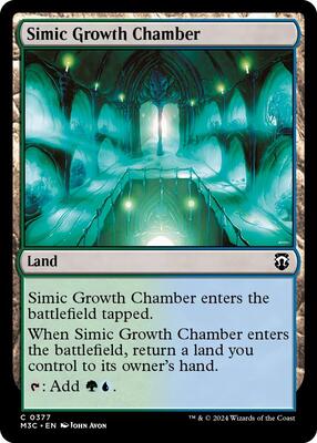 Simic Growth Chamber card from Commander: Modern Horizons 3
