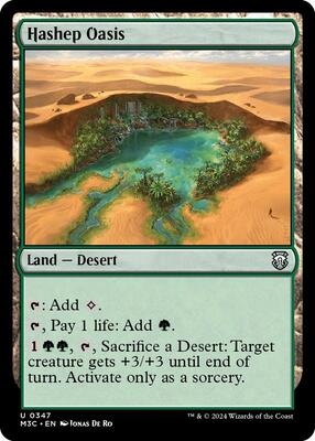 Hashep Oasis card from Commander: Modern Horizons 3