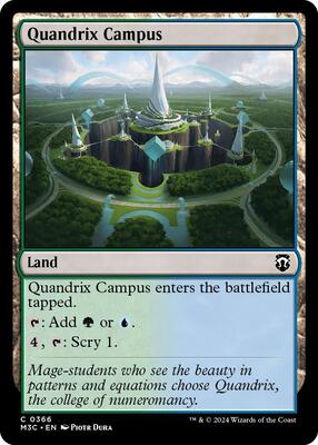 Quandrix Campus card from Commander: Modern Horizons 3