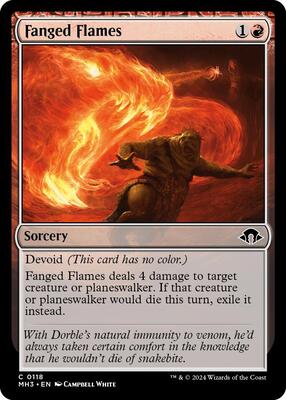 Fanged Flames card from Modern Horizons 3