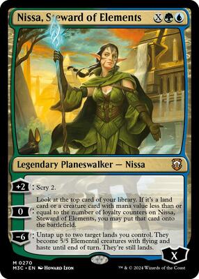 Nissa, Steward of Elements card from Commander: Modern Horizons 3