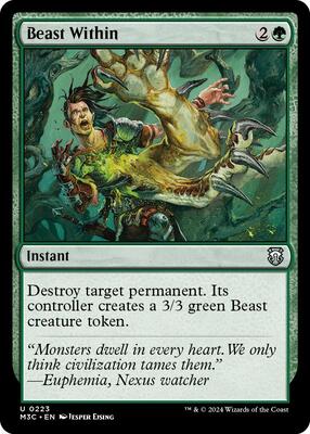 Beast Within card from Commander: Modern Horizons 3