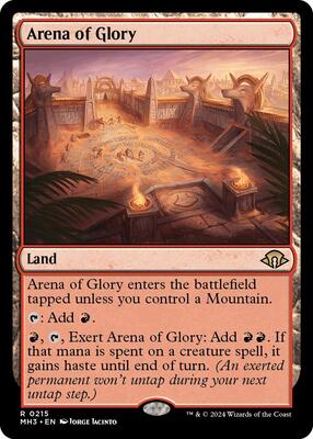 Arena of Glory card from Modern Horizons 3