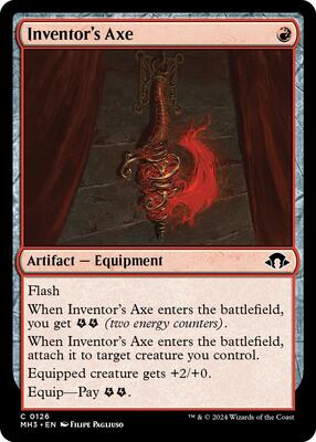 Inventor's Axe card from Modern Horizons 3