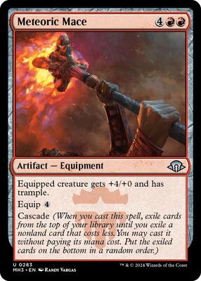 Meteoric Mace card from Modern Horizons 3