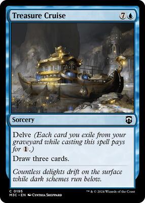Treasure Cruise card from Commander: Modern Horizons 3
