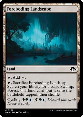 Foreboding Landscape card from Modern Horizons 3