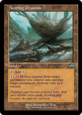 Nesting Grounds (Retro Frame) card from Modern Horizons 3