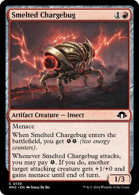 Smelted Chargebug card from Modern Horizons 3