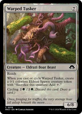 Warped Tusker card from Modern Horizons 3