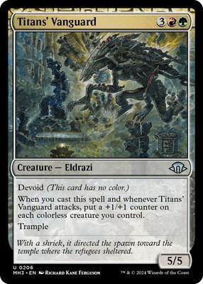 Titans' Vanguard card from Modern Horizons 3