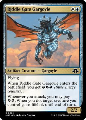 Riddle Gate Gargoyle card from Modern Horizons 3