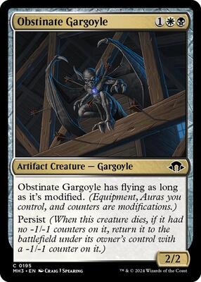 Obstinate Gargoyle card from Modern Horizons 3