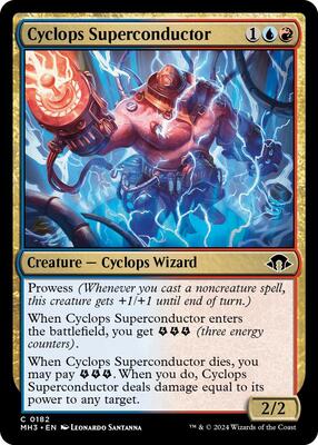 Cyclops Superconductor card from Modern Horizons 3