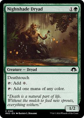 Nightshade Dryad card from Modern Horizons 3
