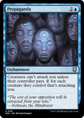 Propaganda (Ripple Foil) card from Commander: Modern Horizons 3