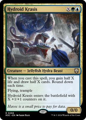 Hydroid Krasis (Ripple Foil) card from Commander: Modern Horizons 3