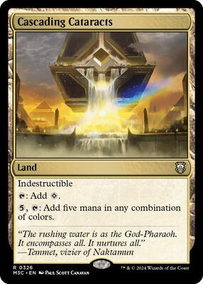 Cascading Cataracts (Ripple Foil) card from Commander: Modern Horizons 3