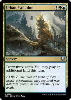 Urban Evolution (Ripple Foil) card from Commander: Modern Horizons 3