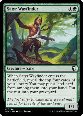 Satyr Wayfinder (Ripple Foil) card from Commander: Modern Horizons 3