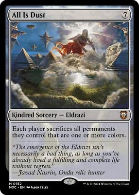 All Is Dust (Ripple Foil) card from Commander: Modern Horizons 3