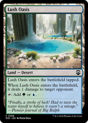 Lush Oasis (Ripple Foil) card from Commander: Modern Horizons 3