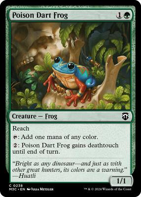 Poison Dart Frog (Ripple Foil) card from Commander: Modern Horizons 3