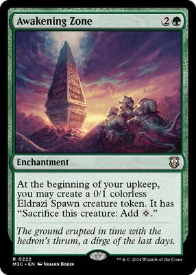 Awakening Zone (Ripple Foil) card from Commander: Modern Horizons 3