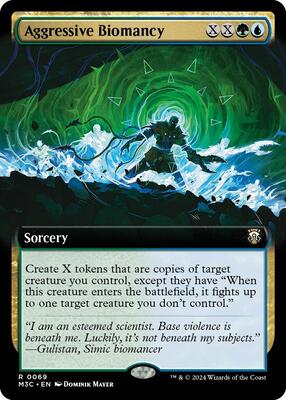 Aggressive Biomancy (Extended Art) card from Commander: Modern Horizons 3