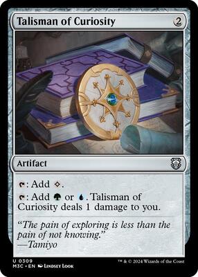 Talisman of Curiosity (Ripple Foil) card from Commander: Modern Horizons 3