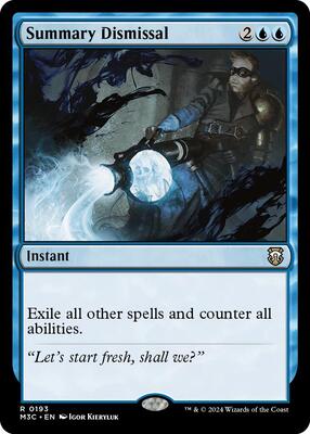 Summary Dismissal (Ripple Foil) card from Commander: Modern Horizons 3
