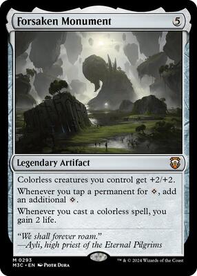 Forsaken Monument (Ripple Foil) card from Commander: Modern Horizons 3