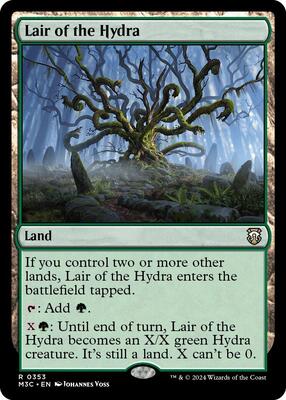 Lair of the Hydra (Ripple Foil) card from Commander: Modern Horizons 3