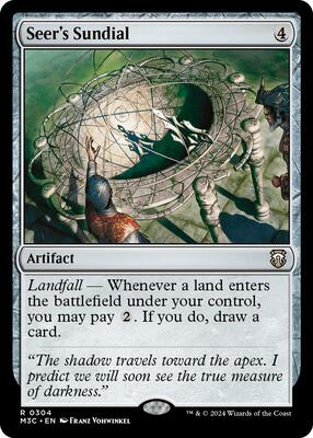 Seer's Sundial (Ripple Foil) card from Commander: Modern Horizons 3