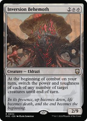 Inversion Behemoth card from Commander: Modern Horizons 3