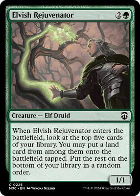 Elvish Rejuvenator (Ripple Foil) card from Commander: Modern Horizons 3