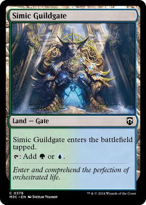 Simic Guildgate (Ripple Foil) card from Commander: Modern Horizons 3