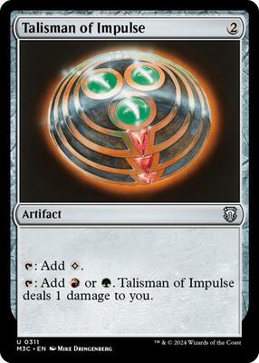 Talisman of Impulse (Ripple Foil) card from Commander: Modern Horizons 3