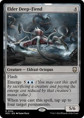 Elder Deep-Fiend (Ripple Foil) card from Commander: Modern Horizons 3
